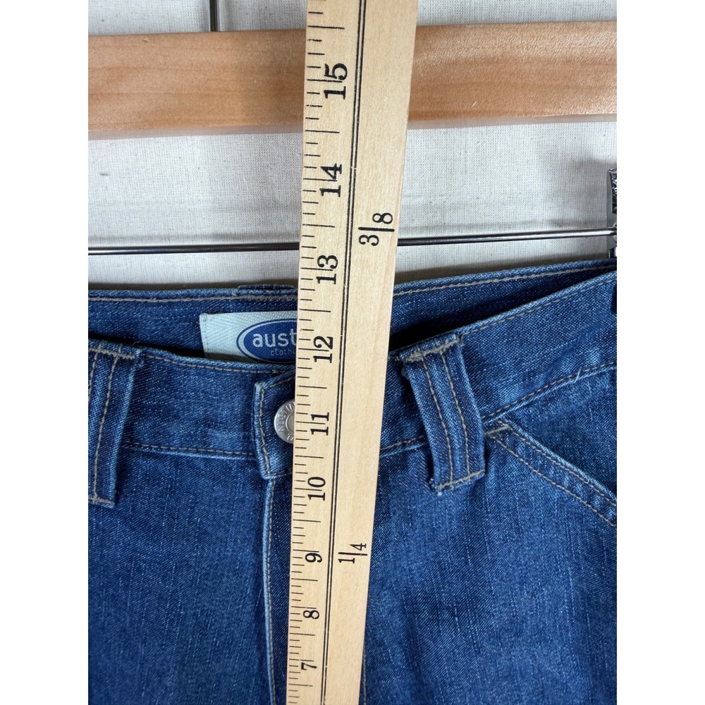 Austin Clothing Co. Wide Leg Cropped Jeans‎ with Tiger Print Accen size 6 Blue - Picture 11 of 12